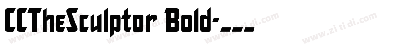 CCTheSculptor Bold字体转换